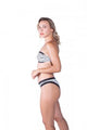 22C1-T31-584-3 CROOL ΓΥΝ. ΜΑΓΙΩ ΣΟΥΤΙΕΝ STRAPLESS  ΛΕΥΚΟ/ΜΑΥΡΟ