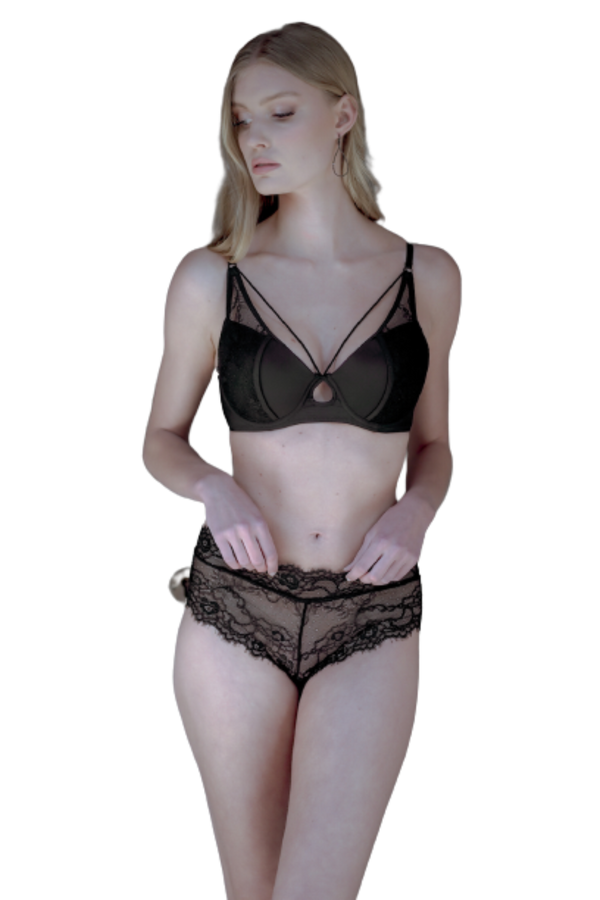 6114 ARIANNA PIXIE  ΓΥΝ. ΣΤΗΘΟΔΕΣΜΟΣ ΜΑΥΡΟ