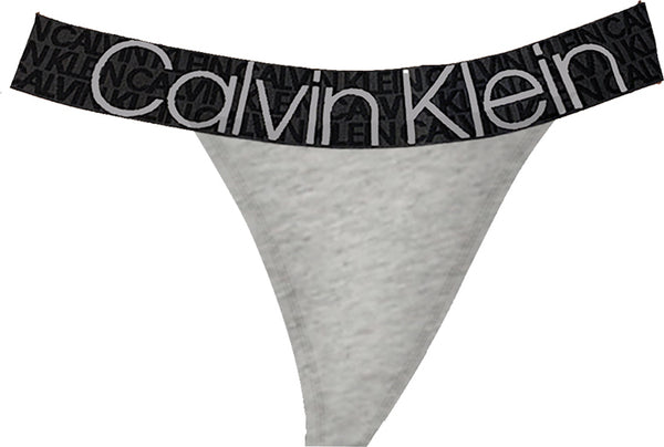 000QF6880E PGK CALVIN KLEIN ΓΥΝ. ΕΣΩΡΟΥΧΟ ΣΛΙΠ TANGA ΥΨΗΛΟΜΕΣΟ ΓΚΡΙ