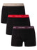 0000U2662G CPZ TRUNK 3PK CALVIN KLEIN ΑΝΔΡΙΚ. ΕΣΩΡΟΥΧΟ ΜΠOΞΕΡ 3 PACK Σετ 3 TEM ΜΑΥΡA, ΜΕ ΛΑΣΤΙΧΑ ΧΡΩΜΑΤΟΣ ΜΩΒ, ΚΟΚΚΙΝΟ, ΜΠΕΖ ΜΑΥΡΟ