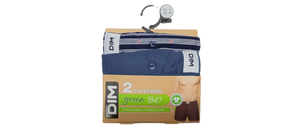 D0ARM DIM GREEN BIO ΑΝΔΡΙΚ. ΕΣΩΡΟΥΧΟ BOXER COTON BIOLOGIQUE  ΣΕΤ 2 TEM ΧΡΩΜ  ΜΠΛΕ ΚΑΙ ΡΑΦ  ΛΑΣΤΙΧΑ ΠΕΡΑΣΤΑ ΜΠΛΕ-ΡΙΓΕ