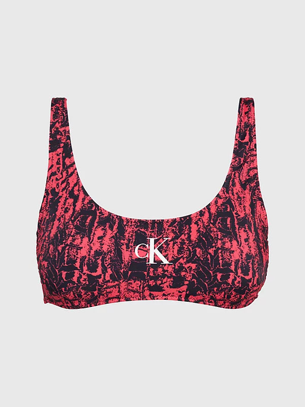 KW0KW02080 OJW BRALETTE CALVIN KLEIN ΓΥΝ. ΜΑΓΙΩ ΣΟΥΤΙΕΝ ΚΟΚΚΙΝΟ