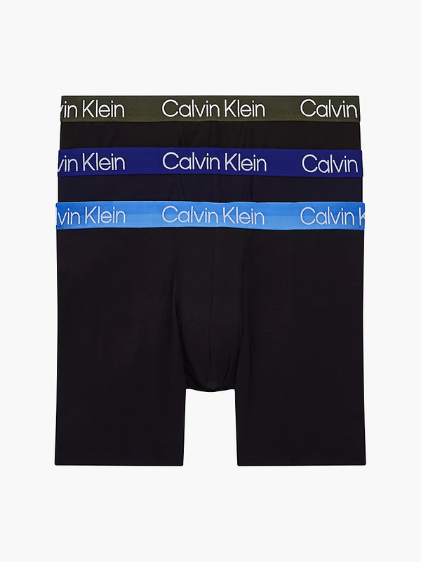 000NB2971A UWP CALVIN KLEIN ΑΝΔΡΙΚ. ΕΣΩΡΟΥΧΟ ΜΠOΞΕΡ ΜΑΚΡΥ ΠΟΔΙ 3 PACK Σετ 3 TEM  MODERN STRUCTURE ΜΑΥΡA ΜΑΥΡΟ