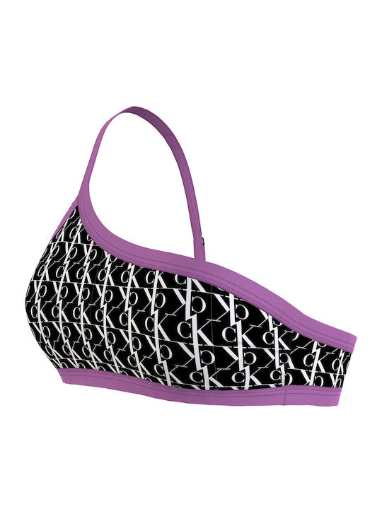 KW0KW001745 OGJ CALVIN KLEIN ΓΥΝ. ΜΑΓΙΩ ΣΟΥΤΙΕΝ ΜΠΟΥΣΤΟ με έναν Ώμο ΜΩΒ