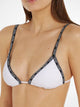 KW0KW01977 YCD TRIANGLE-RP CALVIN KLEIN ΓΥΝ. ΜΑΓΙΩ ΣOYTIEN ΛΕΥΚΟ